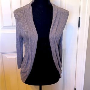 NWT 2b Bebe Slub 3/4 Sleeve Cocoon Cardigan